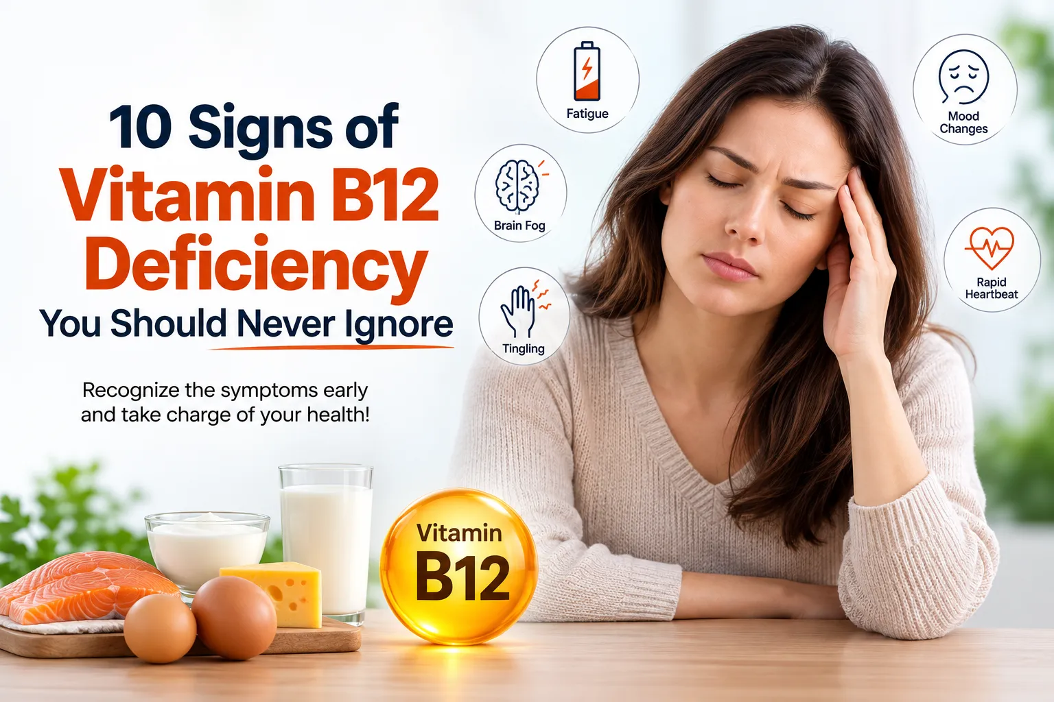 10 Signs of Vitamin B12 Deficiency You Should Never Ignore