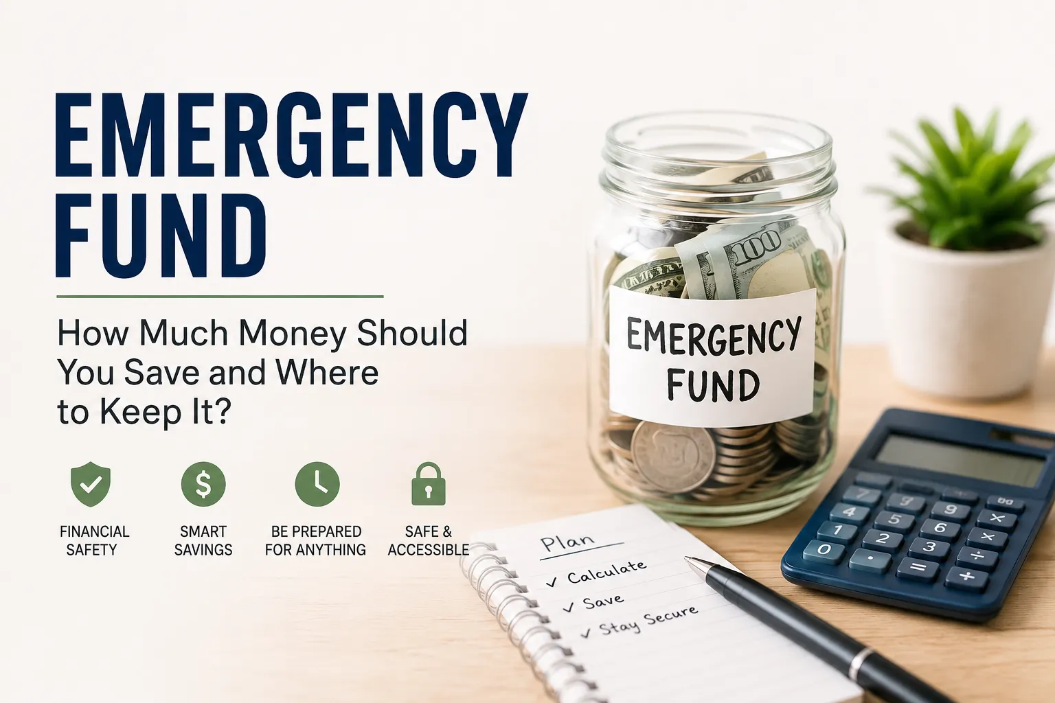 Emergency Fund: How Much Money Should You Save and Where to Keep It?