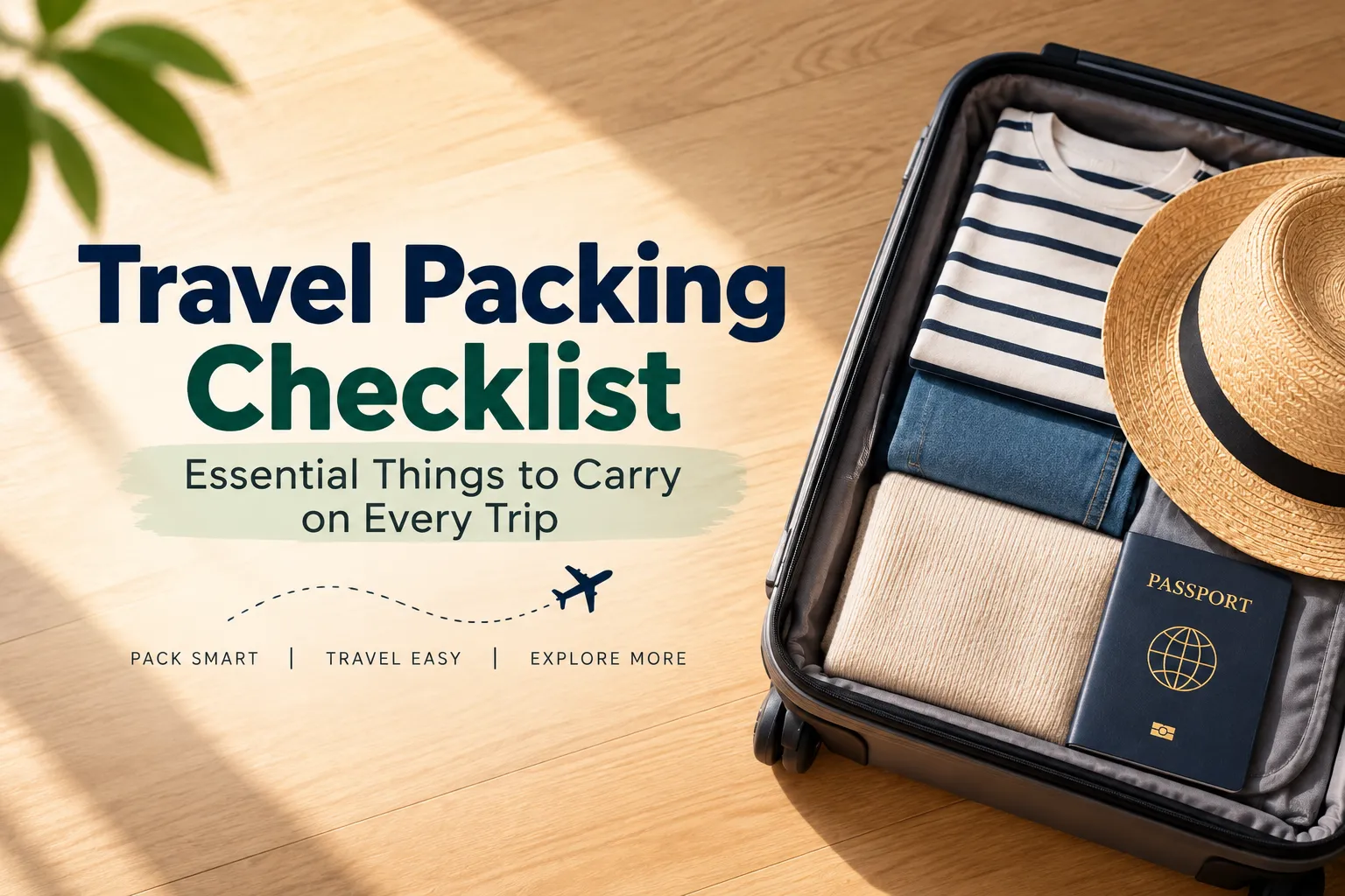 Travel Packing Checklist: Essential Things to Carry on Every Trip