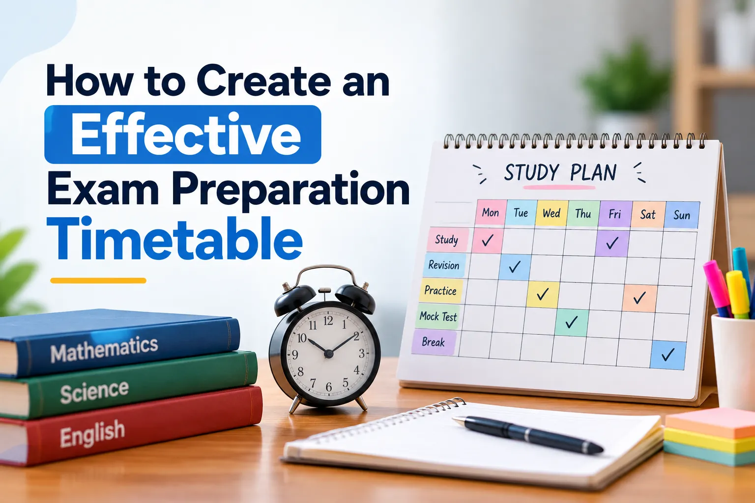How to Create an Effective Exam Preparation Timetable